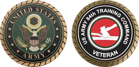 U.S. Army 84th Training Command Veteran Challenge Coin