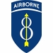 U.S. Army 8th Infantry Division With Airborne Tab Sticker