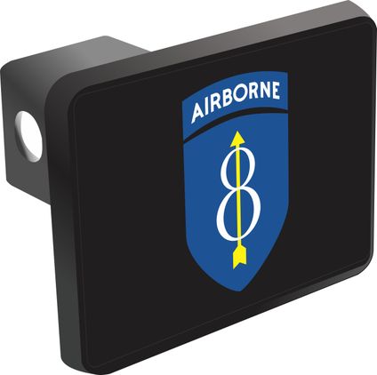U.S. Army 8th Infantry Division With Airborne Tab StickerHitch Cover