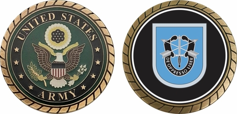 U.S. Army 9th Special Forces Group Flash Challenge Coin