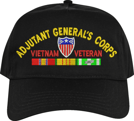 U.S. Army Adjutant General's Corps Vietnam Veteran Embroidered Cap