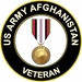 U.S. Army Afganistan Veteran Medal Sticker Decal