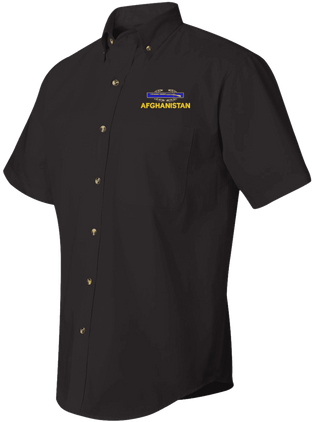 U.S. Army Afghanistan (CIB) Short Sleeve Dress Shirt - CLOSEOUT SALE!