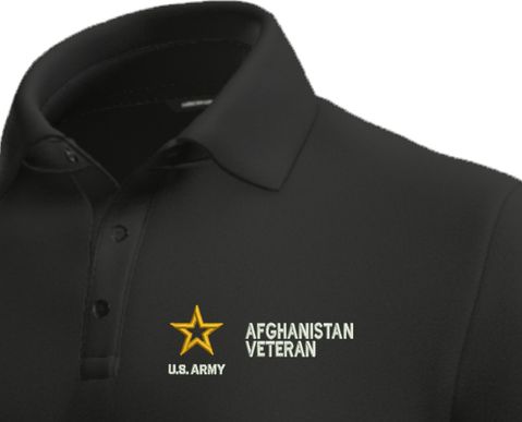 U.S. Army Afghanistan Veteran Moisture Wicking Polo