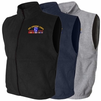 U.S. Army Afghanistan Veteran Unit Fleece Vests with Service Ribbons Thumbnail Illustration