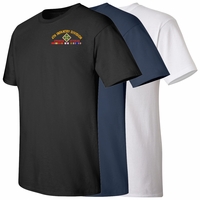 U.S. Army Afghanistan Veteran Unit T-Shirts with Service Ribbons Thumbnail Illustration