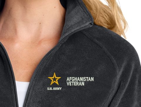 U.S. Army Afghanistan Veteran Women's Fleece Jacket