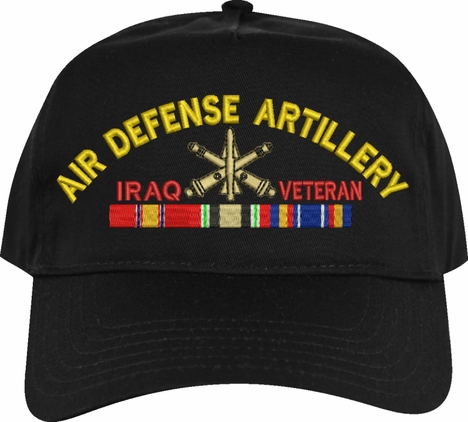 U.S. Army Air Defense Artillery Iraq Veteran Embroidered Cap