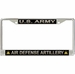 U.S. Army Air Defense Artillery License Plate Frame