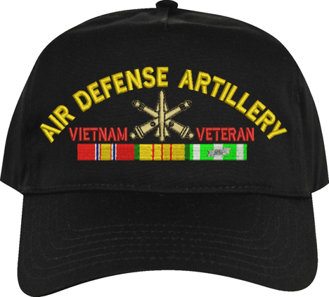 U.S. Army Air Defense Artillery Vietnam Veteran Embroidered Cap