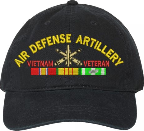 U.S. Army Air Defense Artillery Vietnam Veteran Unstructured Dad Cap