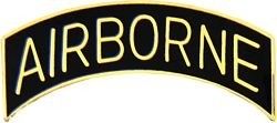 U.S. Army Airborne Tab Pin - Black