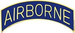 U.S. Army Airborne Tab Pin - blue