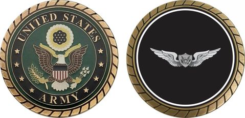 U.S. Army Aircrew Wings Challenge Coin
