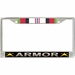 U.S. Army Armor Afghanistan Veteran License Plate Frame