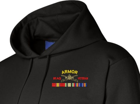 U.S. Army Armor Iraq Veteran Hoodie
