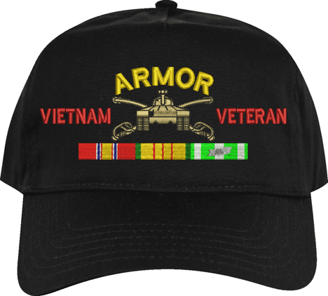 U.S. Army Armor Vietnam Veteran Embroidered Cap