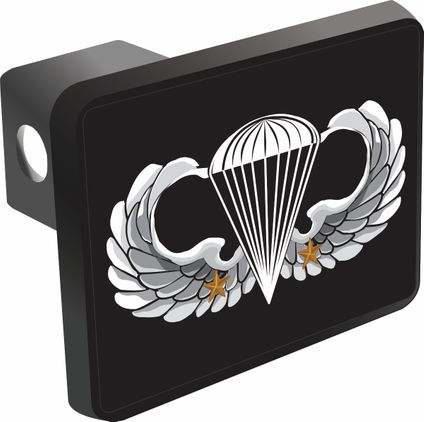 U.S. Army Basic 2 Combat Jump Wings Trailer Hitch Cover
