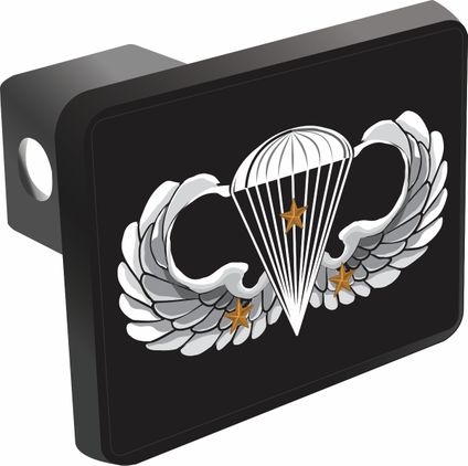 U.S. Army Basic 3 Combat Jump Wings Trailer Hitch Cover