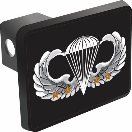 U.S. Army Basic 4 Combat Jump Wings Trailer Hitch Cover