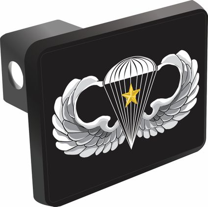 U.S. Army Basic 5 Combat Jump Wings Trailer Hitch Cover