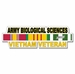 U.S. Army Biological Sciences Vietnam Veteran Window Strip Decal