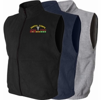 U.S. Army Branch Insignia Vietnam Veteran Fleece Vests Thumbnail Illustration