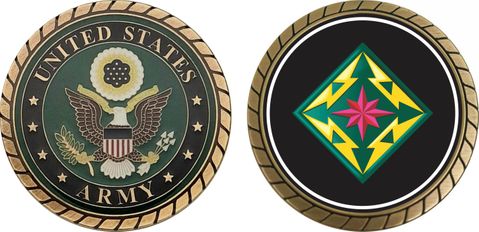 U.S. Army Broadcasting Service Patch Challenge Coin