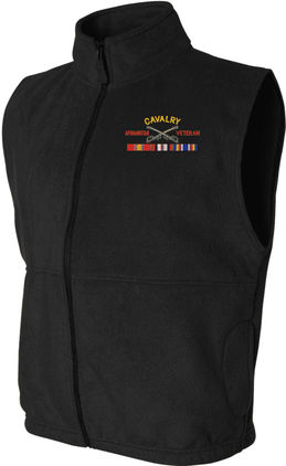 U.S. Army Cavalry Afghanistan Veteran Fleece Vest