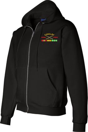 U.S. Army Cavalry Vietnam Veteran Zippered Hoodie