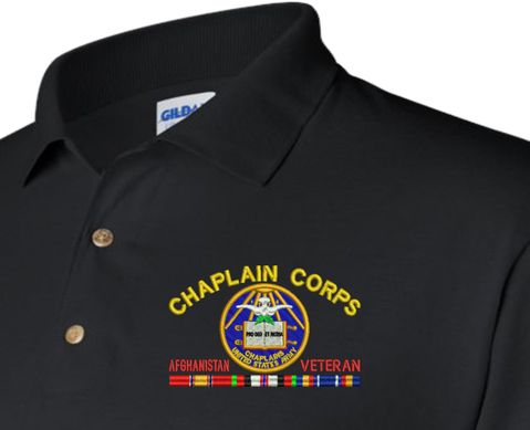U.S. Army Chaplain Corps Afghanistan Veteran Polo