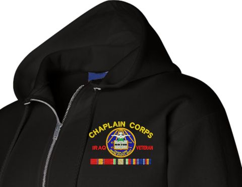 U.S. Army Chaplain Corps Iraq Veteran Zippered Hoodie