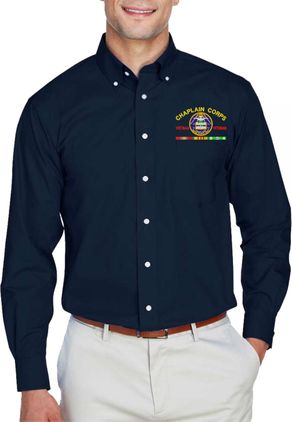 U.S. Army Chaplain Corps Vietnam Veteran Embroidered Dress Shirt