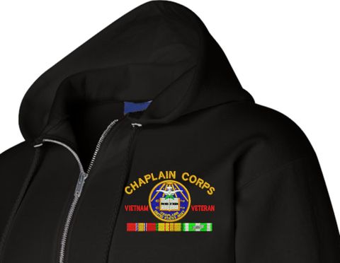 U.S. Army Chaplain Corps Vietnam Veteran Zippered Hoodie