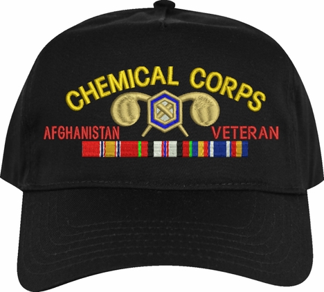 U.S. Army Chemical Corps Afghanistan Veteran Embroidered Cap