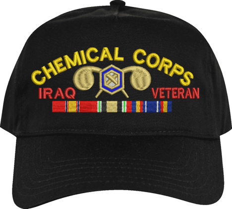 U.S. Army Chemical Corps Iraq Veteran Embroidered Cap