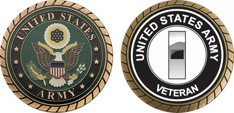 U.S. Army Chief Warrant Officer 1 Veteran Challenge Coin