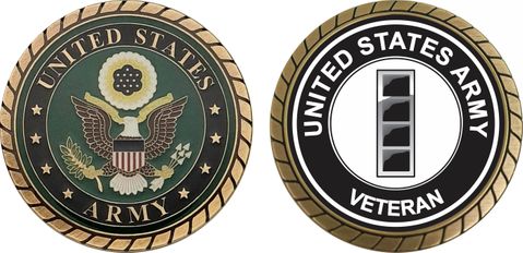 U.S. Army Chief Warrant Officer 4 Veteran Challenge Coin