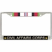 U.S. Army Civil Affairs Corps Afghanistan Veteran License Plate Frame