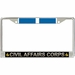 U.S. Army Civil Affairs Corps Korea Veteran License Plate Frame