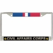 U.S. Army Civil Affairs Corps Kosovo Veteran License Plate Frame