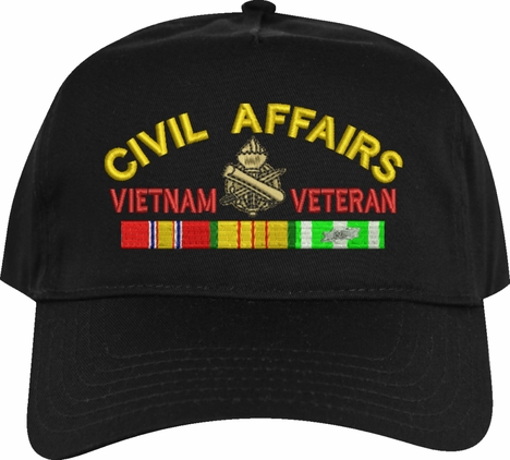 U.S. Army Civil Affairs Vietnam Veteran Embroidered Cap