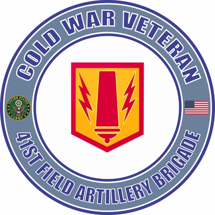 U.S. Army Cold War 41st Field Artillery Brigade Veteran Decal