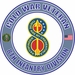 U.S. Army Cold War 8th Infantry Division Unit Crest Veteran Decal
