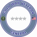 U.S. Army Cold War General Rank Insignia Veteran Decal