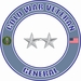 U.S. Army Cold War Major General Rank Insignia Veteran Decal