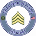 U.S. Army Cold War Sergeant E-5 Rank Insignia Veteran Decal