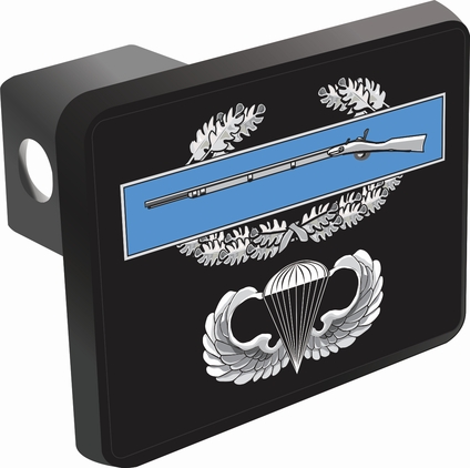 U.S. Army Combat Infantry Badge First Award with Jump Wings Hitch Cover