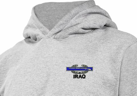 U.S. Army Combat Infantry Badge Iraq Heavy Weight Fleece Hoodie
