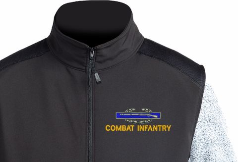 U.S. Army Combat Infantry Badge with Text Thermal Windstop Vest